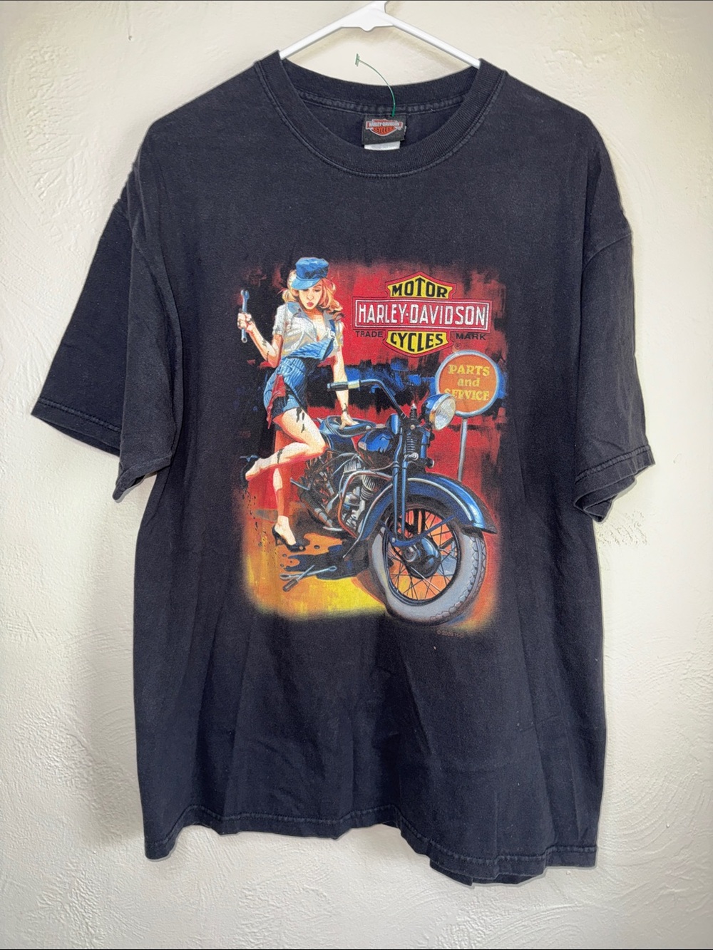 Harley-Davidson Hurricane New Orleans Graphic Tee XL 2009 Black Biker Shirt